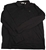CALVIN KLEIN Long Sleeve Polo, Size M, 100% Cotton, Black, 40LC212. NB: has