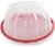 NORDIC WARE Translucent Bundt Keeper, Red, 7 in x 13 in x 12 in.