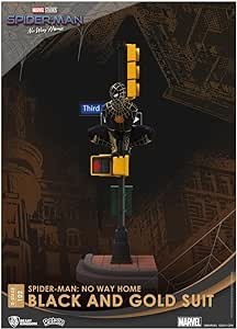 Beast Kingdom D Stage Spiderman No Way From Home Spiderman Black and Gold S