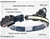 2 x TLTLTL 1000 Lumens Generic COB Floodlight Sensor Headllamp, Type-C Rech