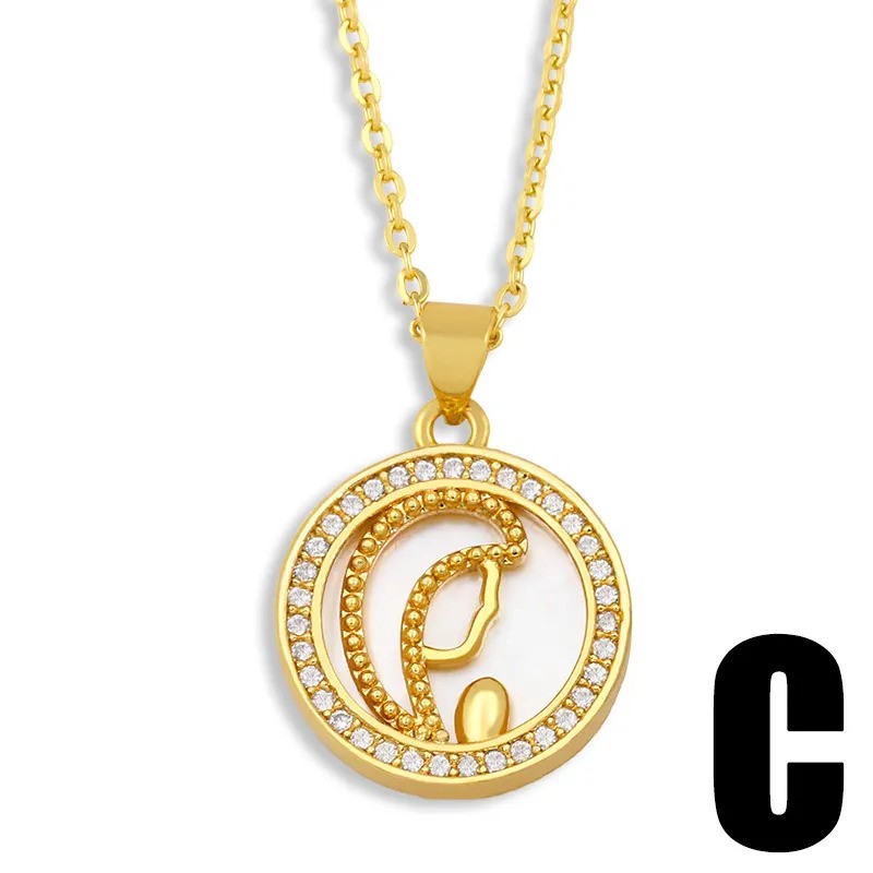 Elegant 18K Yellow Gold Plated Simulated Diamond Necklace