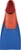 FINIS Long Floating Fins, Red/Blue, M (US Male 5-7 / US Female 6-8).
