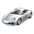 MAISTO Diecast Porsche Cayman S Model Car, Scale 1:18, Metal, Silver, 46629