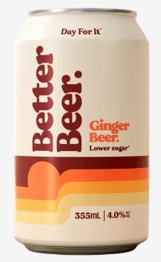 BETTER BEER GINGER BEER CANS (24x 355mL)