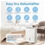 MIDEA Dehumidifier 20L/day,WIFI Electric Dehumidifier with 4 Modes,3L Water