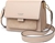 FOXER Small Genuine Leather Cross Body Bag With Adjustable Strap, Apricot,