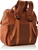 ISOKI Amber Tan Byron Backpack Amber, Multiple Storage Pocket Inside and Ou