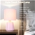 LEXI Hyde Touch Table Lamp, LL-27-0229P, Pink. Globe not included. Buyers