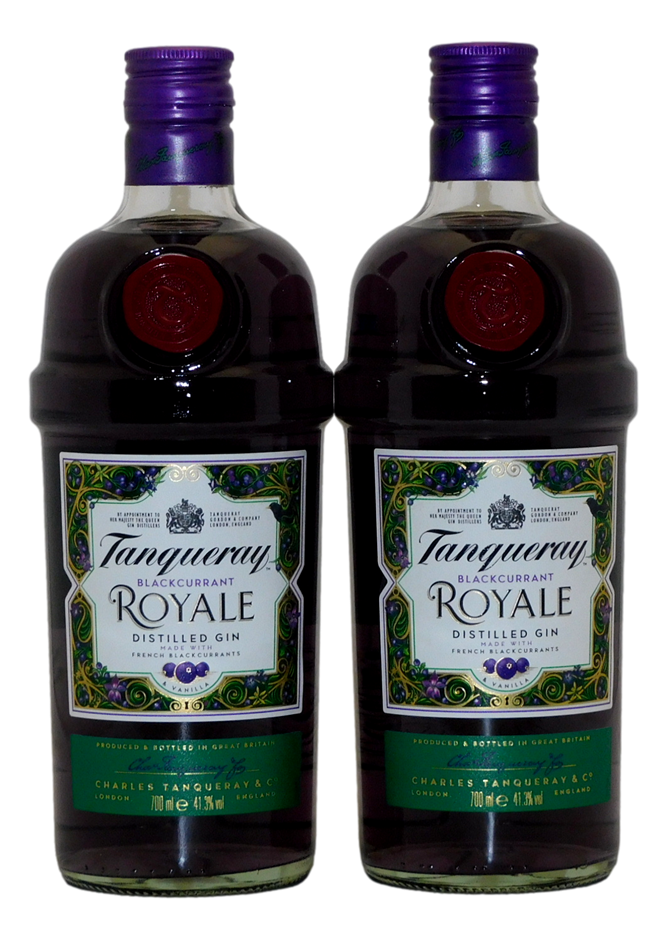 Tanqueray Royale Blackcurrant Gin (2x 700mL) UK. Auction (0075-10729072 ...