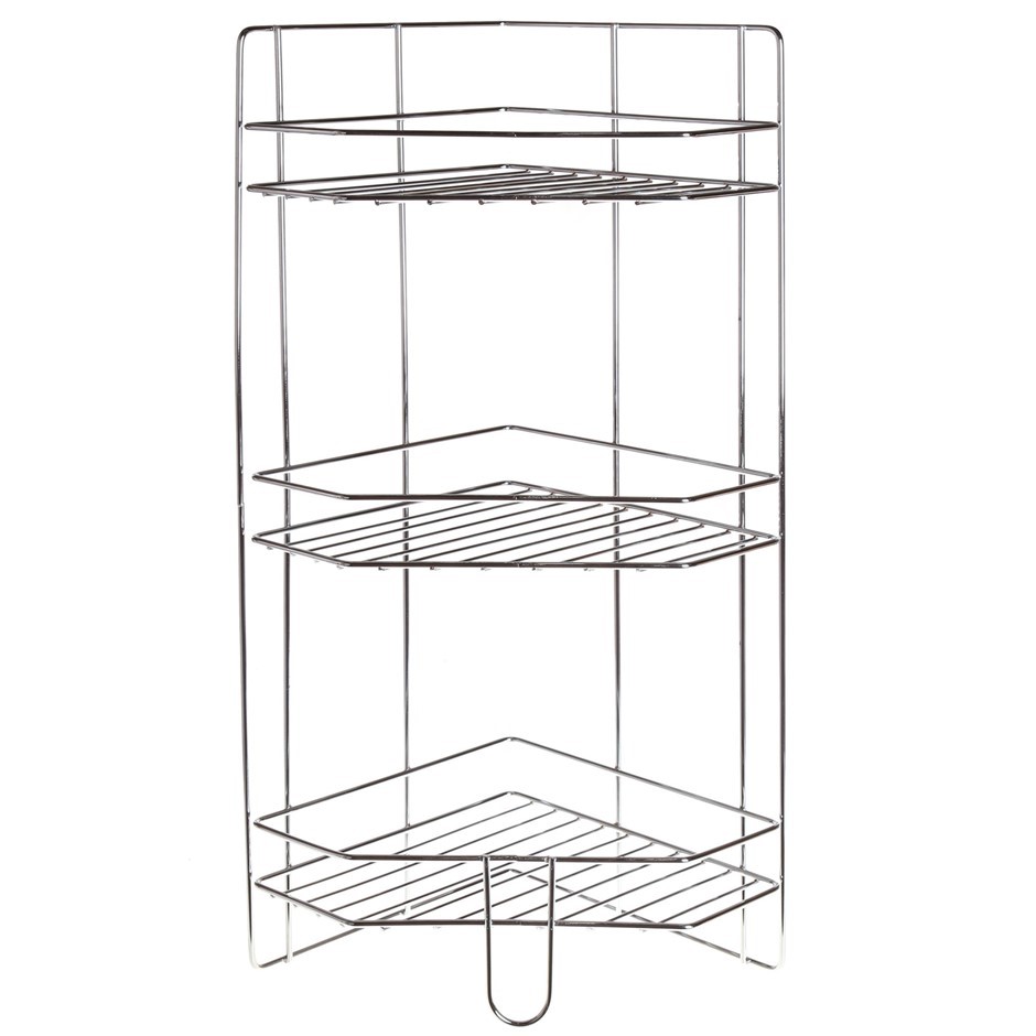 MAINONE Corner Wire Rack 23.0 D x 23.0 W x 56.0 H cm