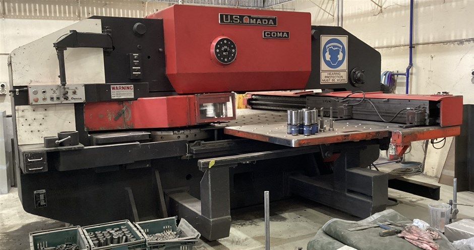US Amada Turant Press, Rosenfors Drill Press, Band Saw