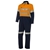 4 x WS WORKWEAR Mens Hi-Vis Coverall with Reflective Tape, Size 127S, Orang
