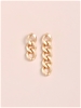 Elegant 18K Yellow Gold plated women's Chain Earrings