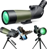 GOSKY 20-60x60 HD Spotting Scope with Tripod, Carrying Bag and Scope Phone