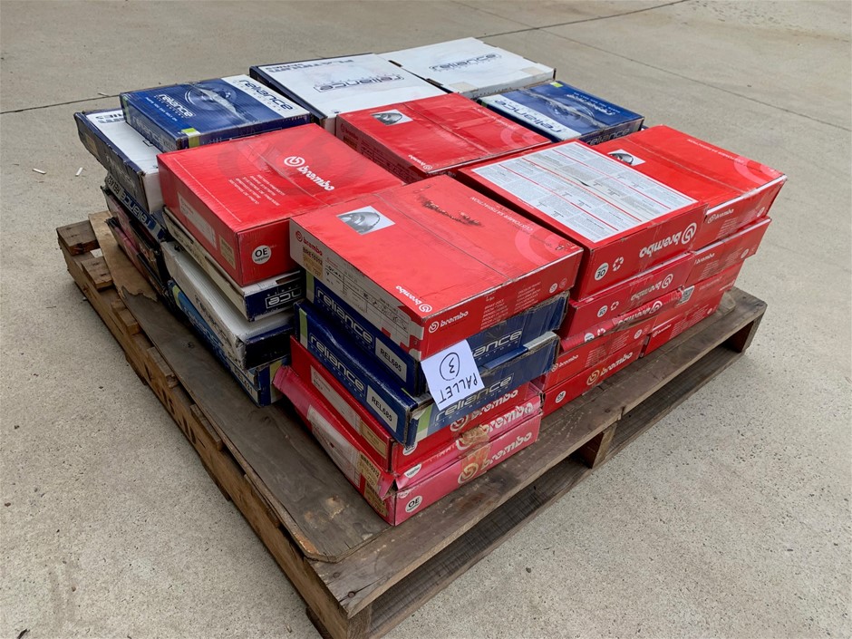 Pallet Lot of Assorted Brake Disc Rotors Auction (0003-7051652) | Grays ...