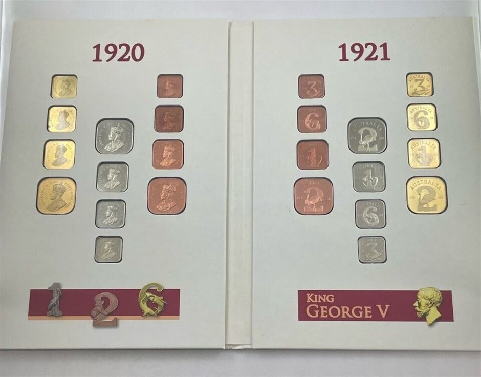 1920 & 1921 Square Pattern Collection Coin Set