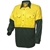 4 x WS WORKWEAR Mens Hi-Vis Classic Drill Shirt, Size 2XL, Yellow/Green Bu