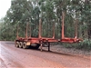 <p>2003 Road West Transport TR1 350 Triaxle Log Trailer</p>
