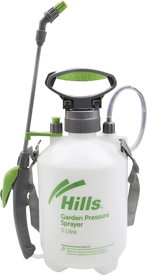 HILLS Garden Sprayer, 5 Liter Capacity, Multicolor. NB: Slightly Damaged Bo