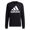 ADIDAS Men's Big Logo Fleece Sweatshirt, Size AU S, 78% Cotton, Black, IB39