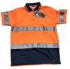 19 x Assorted Mens Hi-Vis Polos with Reflective strip, Assorted Sizes & Col