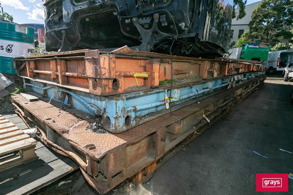 40' Platform Flat Rack Shipping Container Auction (0016-5056695 ...