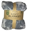 BERKSHIRE LIFE Soft Blanket, King Size, 284cm x 234cm, Grey.