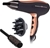 REMINGTON Pro-Air Turbo Hair Dryer Includes Diffuser & Round Brush, Black &