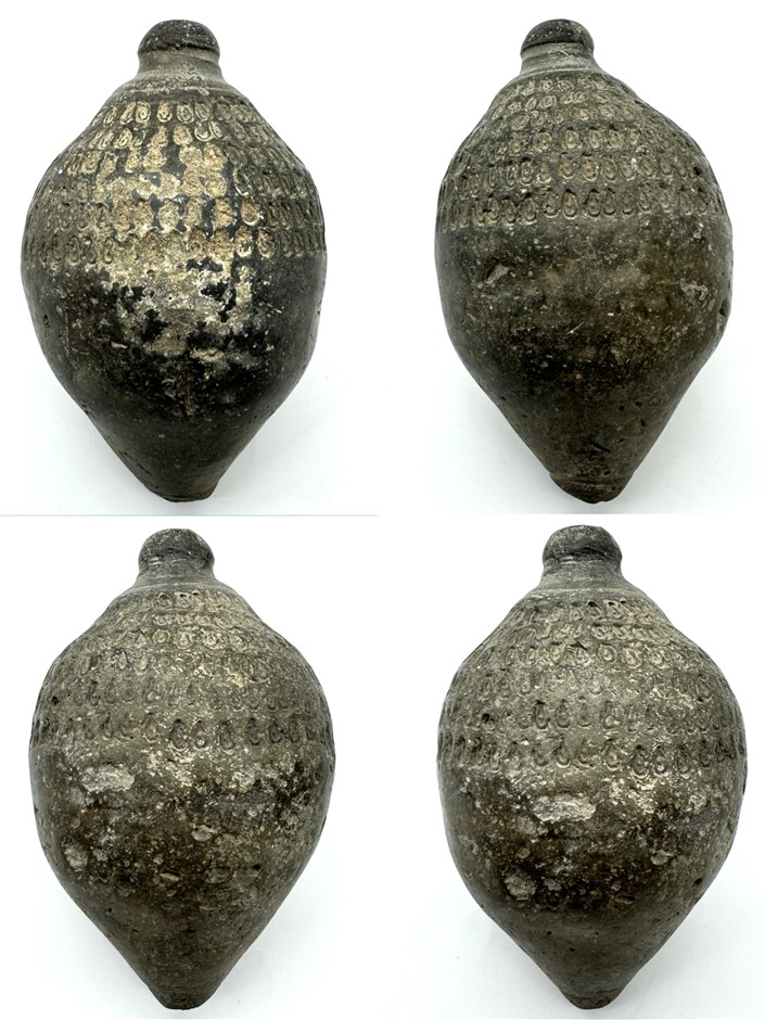 800-1100 AD BYZANTINE 'GREEK FIRE' CERAMIC FIRE BOMB (HAND GRENADE ...