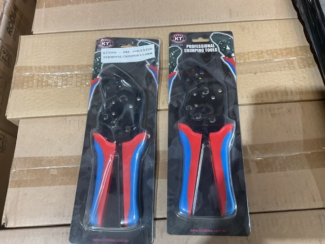 2 x KT 32050 Pre Insulated Terminal Crimper 0.5 To 6mm
