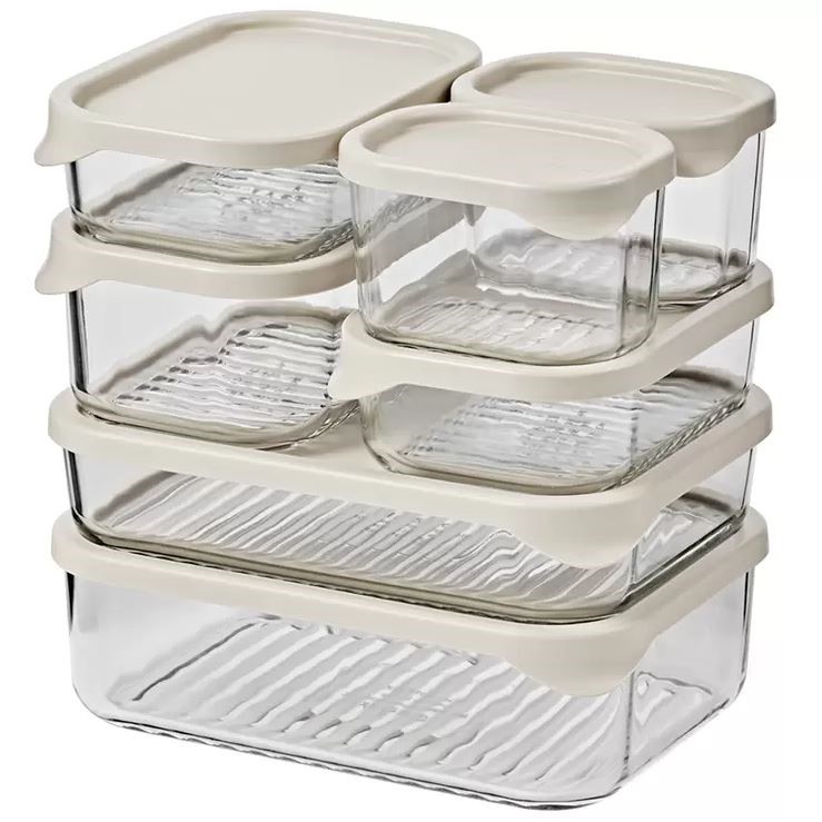 GLASSLOCK Modular 14 Piece Glass Storage Food Containers Set. Buyers ...