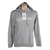 CALVIN KLEIN Relaxed French Terry Hoodie, Size L, 60% Cotton, Grey/White (0