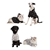 2 x KIRKLAND SIGNATURE Logo Pet Hoodie w/ leash hole, Black/Grey, Size S, 1