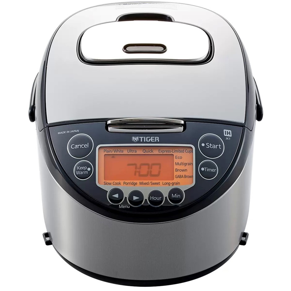 TIGER Multifunctional IH Rice Cooker 1.8L, Silver And Black, JKT-D18A. NB: