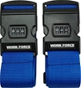 2 Packs of 2 x WORKFORCE Digit Combination Luggage Straps, Black/Blue.  Buy