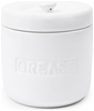 FOX RUN 6238 Grease Container, Porcelain 5 x 5 x 5 inches, White.