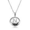 Personalized Letter 'N' Platinum with CZ Jewelry Beads Pendant Necklace