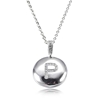 Personalized Letter 'P' Platinum with CZ Jewelry Beads Pendant Necklace