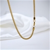 18K Yellow Gold Plated 3MM 20 Inches Foxtail Chain Necklace
