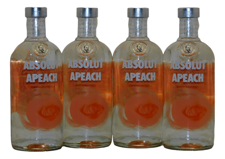 Absolut Apeach (4x 700mL).Sweden Auction (0047-10729642) | Grays Australia