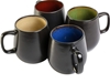 Pack of 4 x GIBSON ELITE Soho Cafe Mugs, 21 oz, Multicolor.