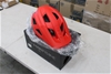 <p>Unused Red Mainframe Helmet</p>