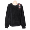 LUKKA LUX Women's Sherpa Sweatshirt, Size M, Polyester, Black.  Buyers Note
