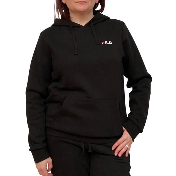 FILA Women's Luciana Hood, Size L, Cotton/Polyester, Black. Buyers Note -