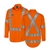 5 x WS WORKWEAR Mens Hi-Vis Drill Button-Up Shirt, Size 2XL, Orange. With H