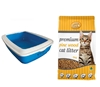 2 x Assorted Pet Products, Incl: 1x SCREAM Rectangle Litter Tray (Loud Blue