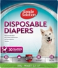 SIMPLE SOLUTION True Fit Disposable Dog Diapers for Female Dogs, Super Abso