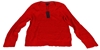 TOMMY HILFIGER Women's Jenny Scoop Neck Sweater, Size M, 100% Cotton, Apple