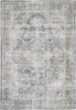 THE RUG COLLECTIVE Distressed Vintage Kendra Ash Area Rug Wipe Clean Machin
