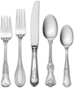 WALLACE Luxe 77 Piece,. 18/10 Stainless Steel Flatware Set, Silver, Service
